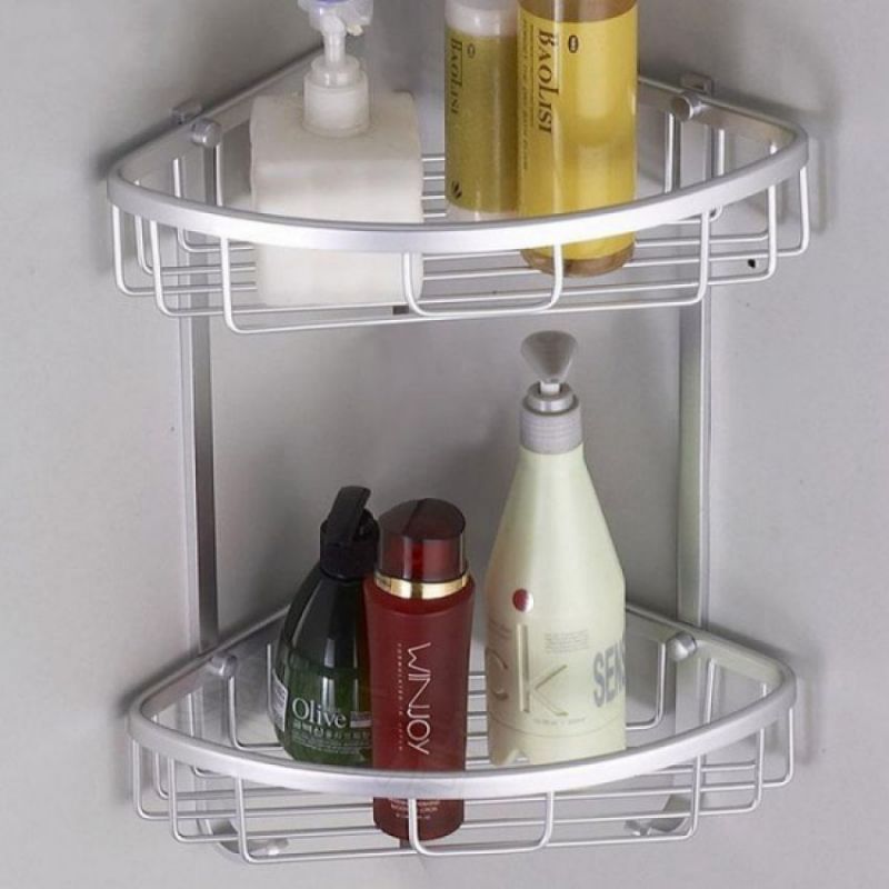 High Quality 2 Layers Bathroom Corner Wall Shelf in Pakistan in Pakistan